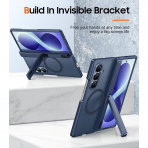 SPIDERCASE Galaxy Z Fold 8 Ultra Standl� Korumal� K�l�f-Blue