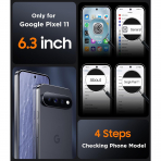 SPIDERCASE Google Pixel 11 Manyetik Koruyucu K�l�f-Black