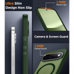 SPIDERCASE Google Pixel 11 Manyetik Koruyucu K�l�f-Green