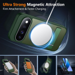 SPIDERCASE Google Pixel 11 Manyetik Standl� K�l�f-Green