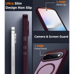 SPIDERCASE Google Pixel 11 Pro Uyumlu Manyetik K�l�f-Wine Red