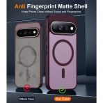 SPIDERCASE Google Pixel 11 Pro Uyumlu Manyetik K�l�f-Wine Red