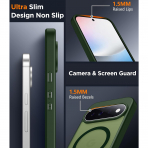 SPIDERCASE Google Pixel 11 Pro Uyumlu Manyetik K�l�f-Green
