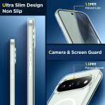 SPIDERCASE Google Pixel 11 Pro Uyumlu Manyetik K�l�f-Clear