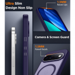 SPIDERCASE Google Pixel 11 Pro XL Manyetik K�l�f-Dark Purple