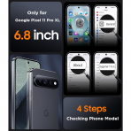 SPIDERCASE Google Pixel 11 Pro XL Manyetik K�l�f-Black