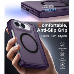SPIDERCASE iPhone Duo Manyetik Standl� K�l�f-Purple