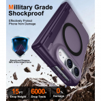 SPIDERCASE iPhone Duo Manyetik Standl� K�l�f-Purple