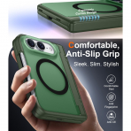 SPIDERCASE iPhone Duo Manyetik Standl� K�l�f-Green