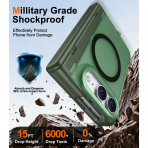 SPIDERCASE iPhone Duo Manyetik Standl� K�l�f-Green