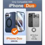 SPIDERCASE iPhone Duo Manyetik Standl� K�l�f-Blue
