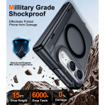 SPIDERCASE iPhone Duo Manyetik Standl� K�l�f-Black