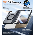 SPIDERCASE iPhone Duo Manyetik Standl� K�l�f-Black