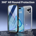 SPORTLINK Apple iPhone 16 Su Geirmez Clear Klf