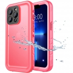 SPORTLINK iPhone 13 Pro Max Su Geirmez Klf (MIL-STD-810G)-Pink