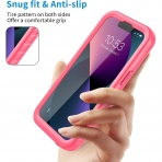 SPORTLINK iPhone 13 Pro Su Geirmez Klf (MIL-STD-810G)-Pink