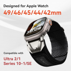SUNFWR Apple Watch 10 42mm Kay -Black Titanium