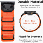 SUNFWR Apple Watch 10 42mm Kay -Orange Black 