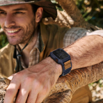 SUNFWR Apple Watch 11/10 42mm Naylon Spor Kay��-Blue