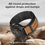 SUNFWR Apple Watch 11/10 42mm Naylon Spor Kay��-Black