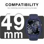 SUNFWR Apple Watch Ultra Bumper Klf (49mm)-Dark Blue