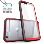 SUPCASE iPhone 6 Plus Hybrid effaf Klf-Clear Red