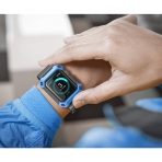 SUPCASE Apple Watch 2 Kol Band ve Rugged Koruyucu Klf (42mm)-Blue