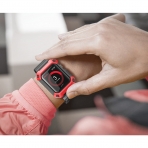 SUPCASE Apple Watch 2 Kol Band ve Rugged Koruyucu Klf (42mm)-Red