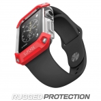 SUPCASE Apple Watch Premium Hybrid Koruyucu Bumper Klf (38mm)-Red