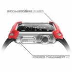 SUPCASE Apple Watch Premium Hybrid Koruyucu Bumper Klf (38mm)-Red