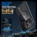 SUPCASE Apple iPhone 16 Pro Max UB Mag K�l�f -Glitter Black