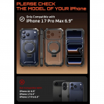 SUPCASE Apple iPhone 17 Pro Max UB Grip Rugged K�l�f-Translucent Black