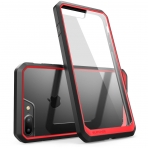 SUPCASE Apple iPhone 8 Plus Unicorn Beetle Serisi effaf Klf-Red Black