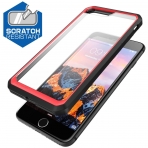 SUPCASE Apple iPhone 8 Plus Unicorn Beetle Serisi effaf Klf-Red Black