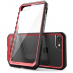 SUPCASE Apple iPhone 8 Unicorn Beetle Serisi effaf Klf-Red Black