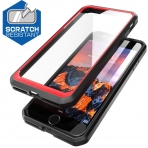 SUPCASE Apple iPhone 8 Unicorn Beetle Serisi effaf Klf-Red Black