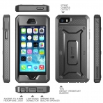 SUPCASE Apple iPhone SE/5/5S Unicorn Beetle PRO Serisi Klf-Black