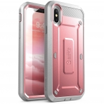 SUPCASE Apple iPhone X Unicorn Beetle Pro Serisi Kemer Klipsli Klf-Rose Gold