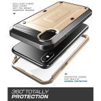 SUPCASE Apple iPhone X Unicorn Beetle Pro Serisi Kemer Klipsli Klf-Gold