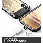 SUPCASE Apple iPhone XS / X Unicorn Beetle Pro Serisi Kemer Klipsli Klf-Gold