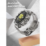 SUPCASE Galaxy Watch Active 2 Unicorn Beetle Pro Serisi Klf (44mm)-Clear