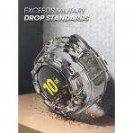 SUPCASE Galaxy Watch Active 2 Unicorn Beetle Pro Serisi Klf (44mm)-Clear
