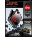 SUPCASE Galaxy Z Flip 8 Darbe Korumal� Standl� K�l�f-Black