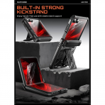SUPCASE Galaxy Z Flip 8 Darbe Korumal� Standl� K�l�f-Black