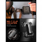 SUPCASE Galaxy Z Flip 8 Darbe Korumal� Standl� K�l�f-Black
