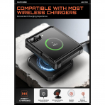 SUPCASE Galaxy Z Flip 8 Darbe Korumal� Standl� K�l�f-Black