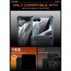 SUPCASE Galaxy Z Flip 8 Darbe Korumal� Standl� K�l�f-Tilt