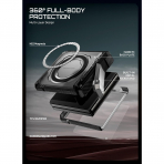 SUPCASE Galaxy Z Flip 8 MagSafe Korumal� Standl� K�l�f-Black