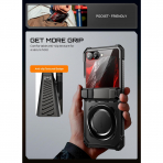 SUPCASE Galaxy Z Flip 8 MagSafe Korumal� Standl� K�l�f-Black