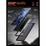 SUPCASE Galaxy Z Fold 8 Ultra MagSafe Uyumlu K�l�f-Cobalt